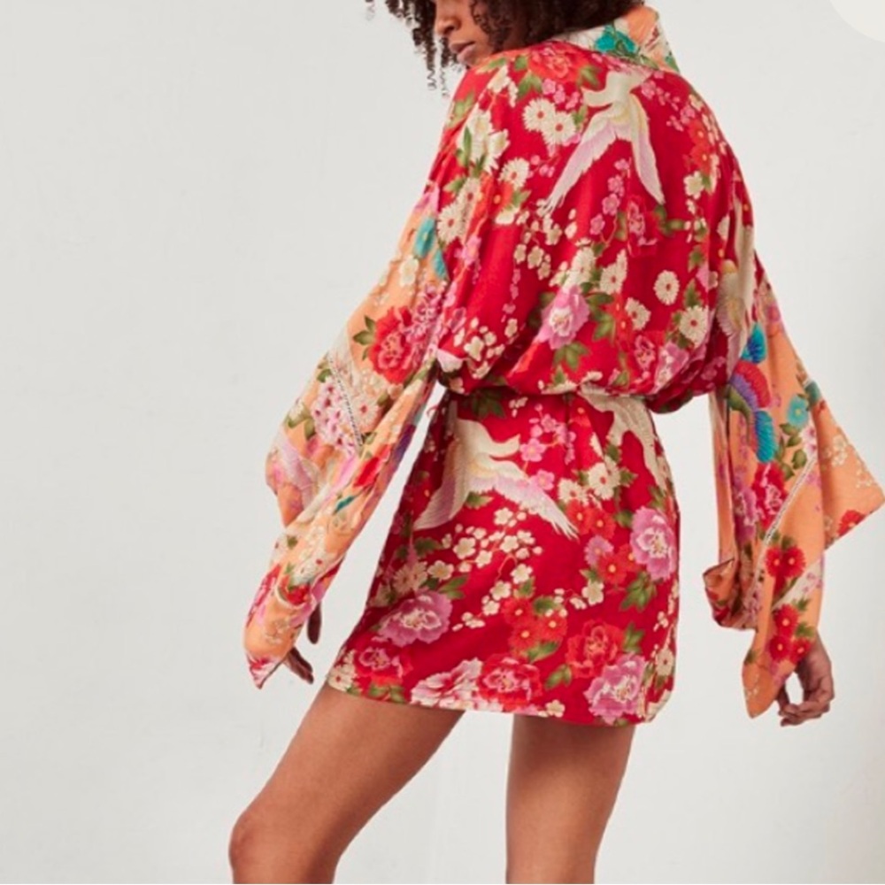 Spell Delilah Patchwork Robe Small - image 8